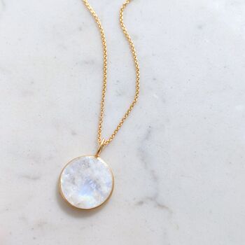 The Circle Moonstone Necklace, 3 of 8