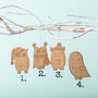 Bamboo Personalised Owl Christmas Decorations, thumbnail 2 of 2