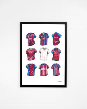 A V F C Classics : Print By Art Of Football | notonthehighstreet.com