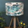 Kumo Teal Coastal Drum Lampshades, thumbnail 1 of 12
