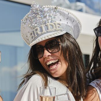 Hen Party Pearl Embelished Bride Hat, 3 of 8