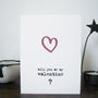 'Will You Be My Valentine?' Petite Card, thumbnail 3 of 3