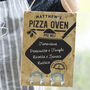 Personalised Pizza Oven Chalkboard Menu, thumbnail 1 of 4