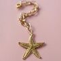 Oversized Starfish Chunky Charm And Chain Necklace, thumbnail 2 of 5