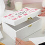 Personalised Bow Storage Box For Girl, thumbnail 4 of 4
