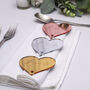 Love Heart Mirror Acrylic Wedding Place Setting Favours, thumbnail 1 of 5