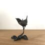 Miniature Bronze Wren Sculpture 8th Anniversary Gift, thumbnail 8 of 12