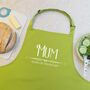 Personalised Classy Organic Mothers Day Apron, thumbnail 3 of 4