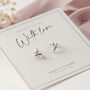 Minimalist Sterling Silver Stud Earrings, thumbnail 5 of 12