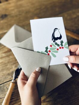 Robin Christmas Card, 2 of 2