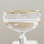 Personalised Gold Banded Champagne Coupe Set, thumbnail 5 of 6