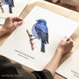 Indigo Bunting Bird Wall Print, thumbnail 1 of 6
