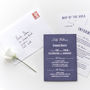 Traditional Style Wedding Invitation / Navy Blue, thumbnail 3 of 3