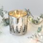 Antiqued Silver Christmas Tree Votive, thumbnail 1 of 3