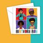 Four Brown Boys Greetings Card, thumbnail 1 of 5