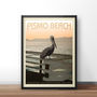 Personalised Pismo Beach Vintage Style Travel Print, thumbnail 2 of 5