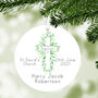 Personalised Eucalyptus Cross Baptism Decoration, thumbnail 1 of 2