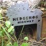 Metal Hedgehog Highway Garden Sign Ornament Gift, thumbnail 1 of 12