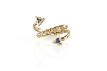 Tri Sapphire Wrap Ring, 2 of 3