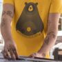 Vinyl Record Bear Adult Men's T Shirt, thumbnail 3 of 9