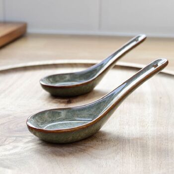 Ceramic Ramen Spoon Set, 2 of 5