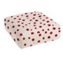 Hand Painted Linen Floor Cushion Cube In Polka Dot Print, thumbnail 3 of 12