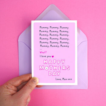 Personalised Mummy Funny Mother's Day Card, 2 of 5