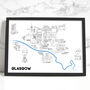 Hand Drawn Music Maps Of UK Cities, thumbnail 5 of 8