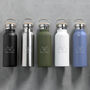 Custom Logo Bamboo Topped Insulated Water Bottle, thumbnail 1 of 7