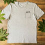 Pocket Bear Men's Organic T Shirt, thumbnail 2 of 7