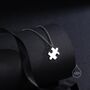 Tiny Jigsaw Pendant Necklace In Sterling Silver, thumbnail 6 of 11