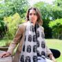 Gothic Face Halloween Print Scarf In Personalised Gift Box, thumbnail 1 of 4