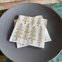 Gold Christmas Tree Cocktail Napkins – Set Of 20, thumbnail 2 of 5
