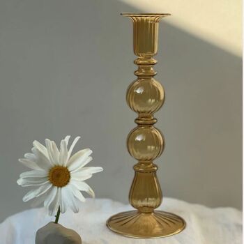 Vintage Style Glass Candle Holder, 3 of 7