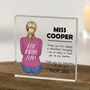 Personalised Female Teacher Thank You Acrylic Block, thumbnail 1 of 5