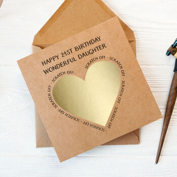 Surprise Scratch Reveal Personalised Birthday Card, 4 of 5