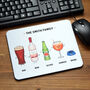 Personalised Family Drinks Mouse Mat, thumbnail 12 of 12