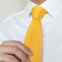 Men's Knitted Bow Tie In Mustard Yellow | Perfect Wedding Neck Tie For Groomsmen, thumbnail 5 of 12