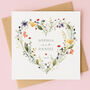 Personalised Wedding Day Card Wildflower, thumbnail 1 of 5