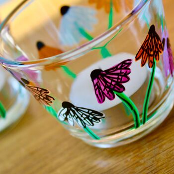 Coneflower Hand Painted Candle Holders, 2 of 5
