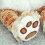 Ginger Cat Soft Toy, Keepsake Personalised Heart, thumbnail 4 of 4