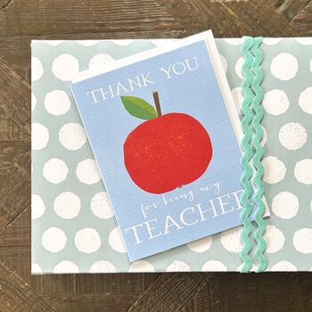 Mini Thank You Teacher Apple Card, 4 of 4