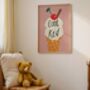 Cool Kid 99 Ice Cream Art Print, thumbnail 2 of 6