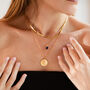 Virgo Zodiac Necklace 18k Gold Plated Gift, thumbnail 2 of 7