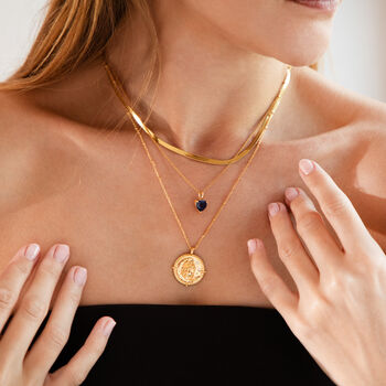 Virgo Zodiac Necklace 18k Gold Plated Gift, 2 of 7