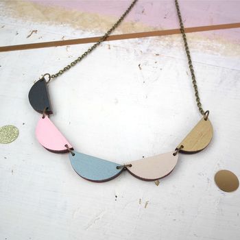 Wooden Bunting Necklace Eco Gift, 5 of 8