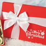 Red Merry Christmas 24 Chocolate Gift Box With Merry Christmas Print, thumbnail 3 of 3