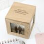 Personalised Oak Wedding Photo Cube, thumbnail 3 of 7