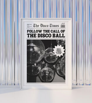 Follow The Call Of The Disco Ball Print, 2 of 3