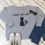 Sweatshirt Crazy Cat Lady, thumbnail 2 of 5